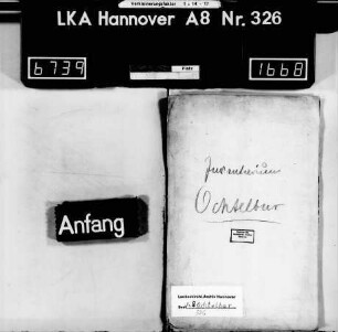Ochtelbur: I. Inventarium von den Mitteln der Kirche, angelegt 1858; II. Inventarium von den Mitteln der Pfarre, angelegt 1858; III. Inventarium von den Mitteln der Schule und Schullehrerwohnung, angelegt [1857 mit Nachträgen bis 1858]