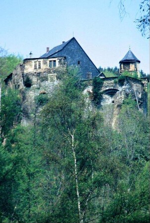 Blick zur Burg Wespenstein