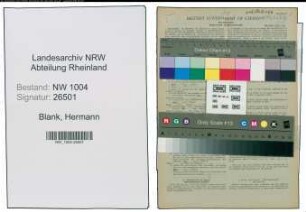 Entnazifizierung Hermann Blank , geb. 03.04.1898 (Arbeiter)