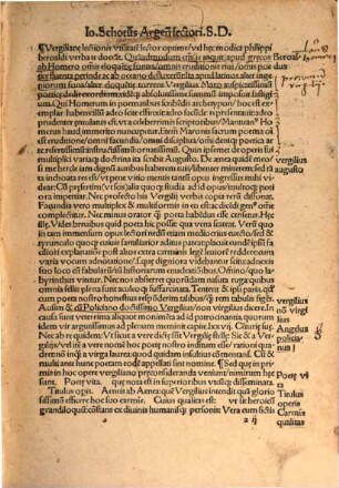 P. Wergilii Maronis Aeneis : cum familiari expositio[n]e ; Annexo quoq[ue] vocabuloru[m] indice iuxta seriem alphabeti