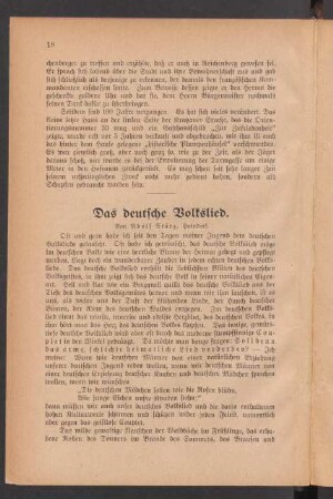Das deutsche Volkslied