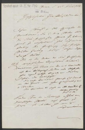 Brief an Friedrich Wilhelm Jähns : 21.07.1868