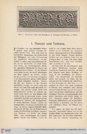 I. Florenz und Toskana