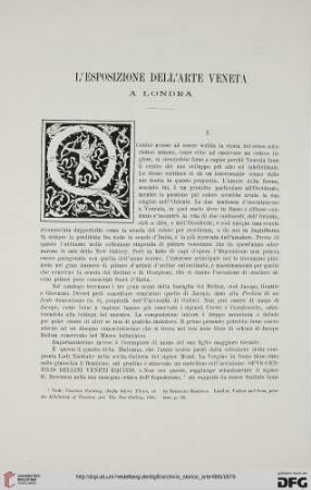 Ser.2: L' esposizione dell'arte veneta a Londra, [1]