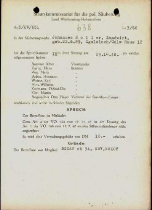 Roller, Johannes