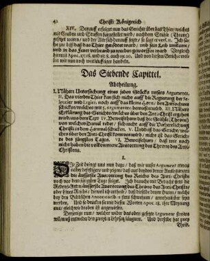 Das Siebende Capittel. - Das zehende Capittel.