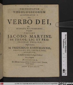 De Verbo Dei