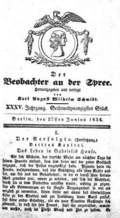 26. Stueck, 27. Juni 1836