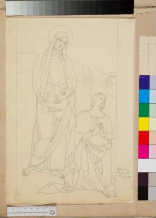 Maria und Maria Magdalena aus Peruginos Pala di Monteripido