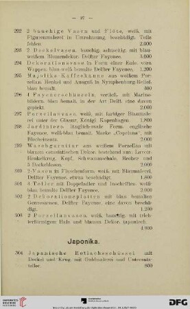 Japonika (Nr. 304-339)