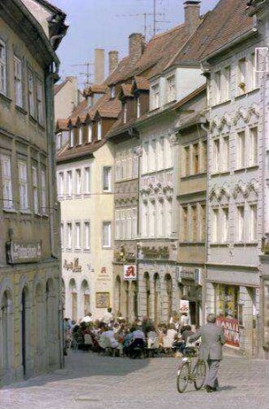 Bamberg: Fußgängerzone am Obstmarkt