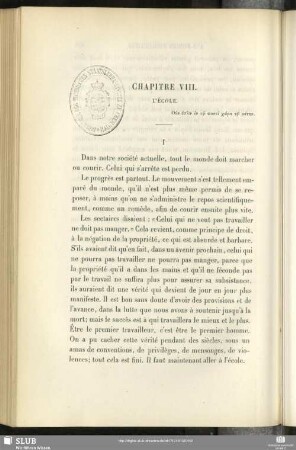 Chapitre VIII. L'École