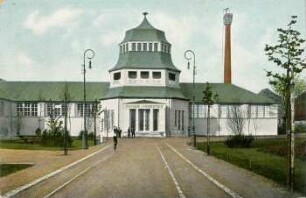 Gebäude der Papierindustrie [Weltausstellung für Buchgewerbe und Graphik, Leipzig 1914 : Offizielle Ansichtskarte]