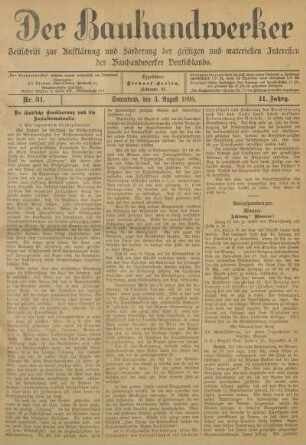 3. August 1895, Nr. 31