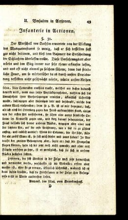 Infanterie in Actionen