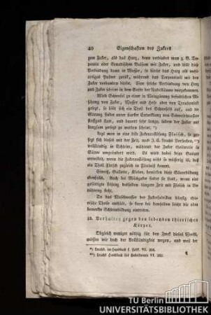 13 [vielm. 16]. Verhalten gegen den lebenden thierischen Körper