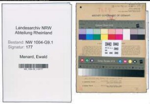 Entnazifizierung Ewald Menard , geb. 14.10.1912 (Bauunternehmer)