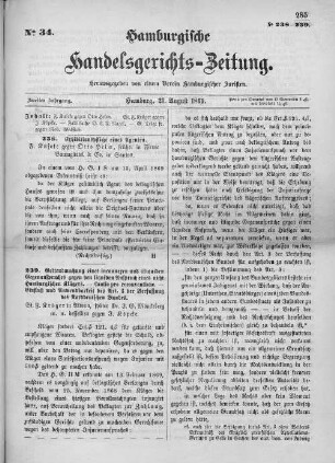 No. 34. 21. August 1869