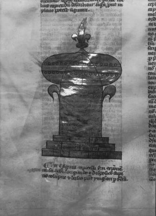 Postillum von Nicolaus von Lyra — Das zweite Bronzekapitell des salomonischen Tempels, Folio 237verso
