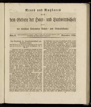Nro. 6. November 1824.