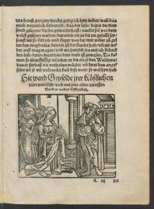 Hie ward Gryselde irer Köstlichen ziert entblößt/ ...
