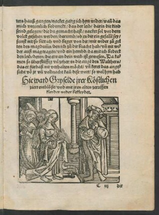 Hie ward Gryselde irer Köstlichen ziert entblößt/ ...