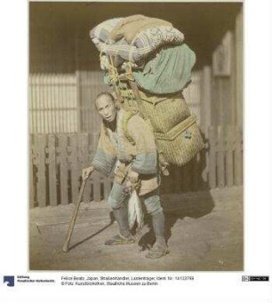 Japan, Straßenhändler, Lastenträger