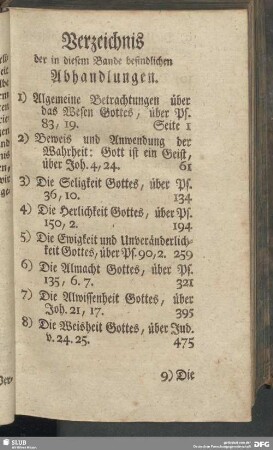 Verzeichnis der in diesem Bande befindlichen Abhandlungen