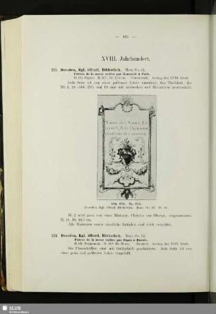 XVIII. Jahrhundert