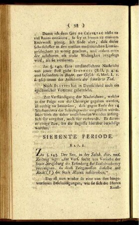 Siebente Periode.