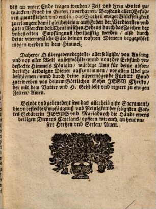 Bekandtnuß von denen Zusprechen, welche das Scapulier der Unbefleckten Empfängnuß empfangen