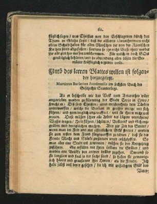 Umb des leeren Blattes willen ist folgendes hinzuegesetzt.
