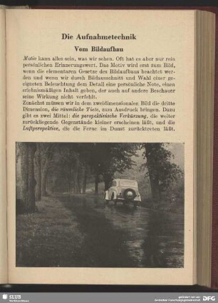 Die Aufnahmetechnik