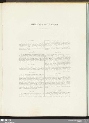 Spiegazione delle tavole
