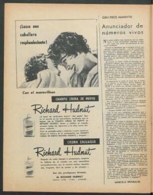 Anunciador de números vivos : Con poco aumento
