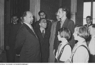 Dresden, Pionierpalast "Walter Ulbricht" (Schloß Albrechtsberg), Besuch von Walter Ulbricht, 31. Mai 1953 & Zittau, Besuch von Walter Ulbricht und Frida Hockauf, Mai 1954