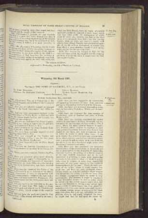 Wednesday, 6th March 1867.