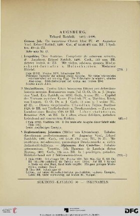 Wertvolle Incunabel-Sammlung aus Klosterbesitz (Nr. 1-170)