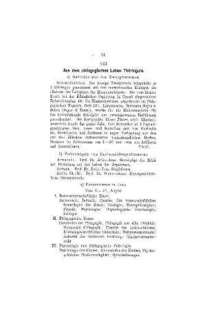 Aus dem pädagogischen Leben Thüringens