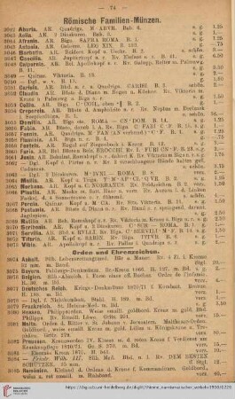 Orden und Ehrenzeichen (Nr. 3074 - 3104)