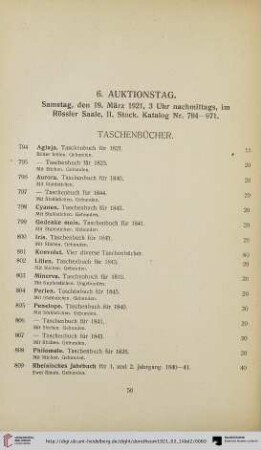 Taschenbücher (Nr. 794-818)