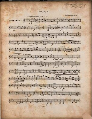 Quintett für Pianoforte, 2 Violinen, Viola und Violoncello, Op. 44