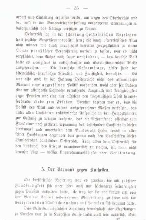 5. Der Vorwand gegen Kurhessen.
