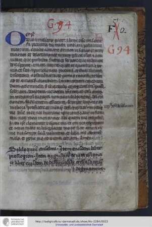 Anselmus Cantuariansis: Orationes et meditationes