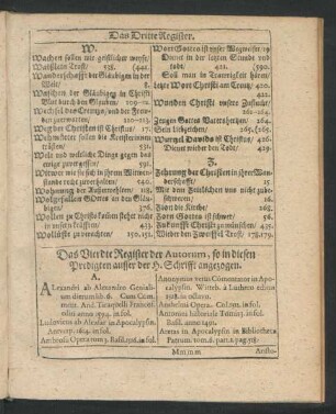 Das Vierdte Register der Autorum
