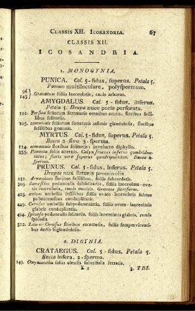 Classis XII. Icosandria.