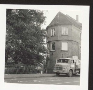 Ist-Zustand der B 239 vor den Bauarbeiten 1988 / Brückengelände der Werrebrücke an der Paulinenstr. Detmold. Paulinenstr. Papierabzug