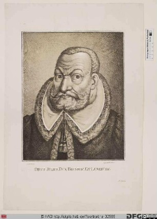 Bildnis Julius, Herzog zu Braunschweig-Lüneburg-Wolfenbüttel (reg. 1568-89)