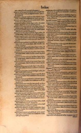 Repetitio Gvlielmi Benedicti Ivriscons. In cap. Raynutius de Testamentis, [4]. Index Locupletissimvs Rervm, Ac Sententiarvm In Tribvs Tomis Repetitionis Capit. Raynvtius. extra de testam. ...