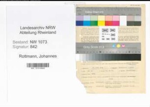 Entnazifizierung Johannes Rottmann , geb. 17.07.1902 (Kaufmaennischer Angestellter)